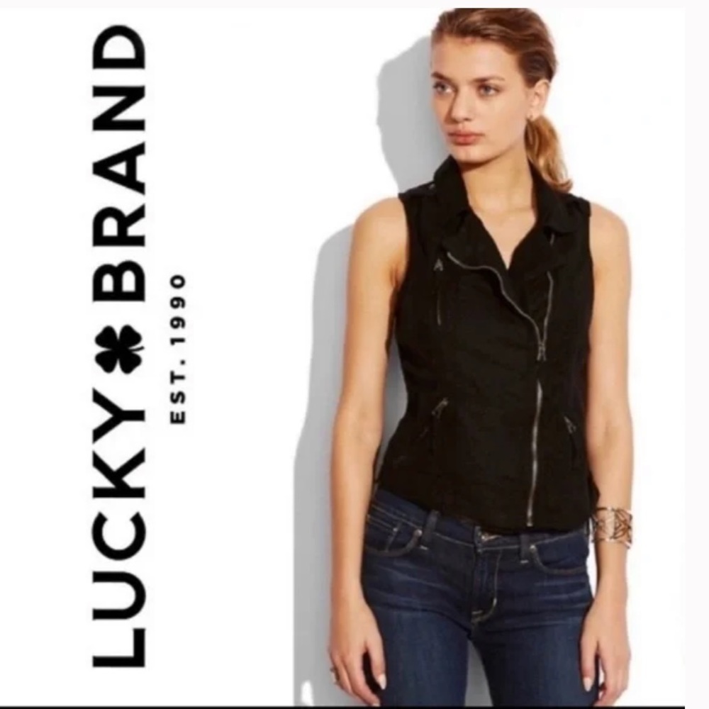 Lucky Brand Linen Vest/XSmall
